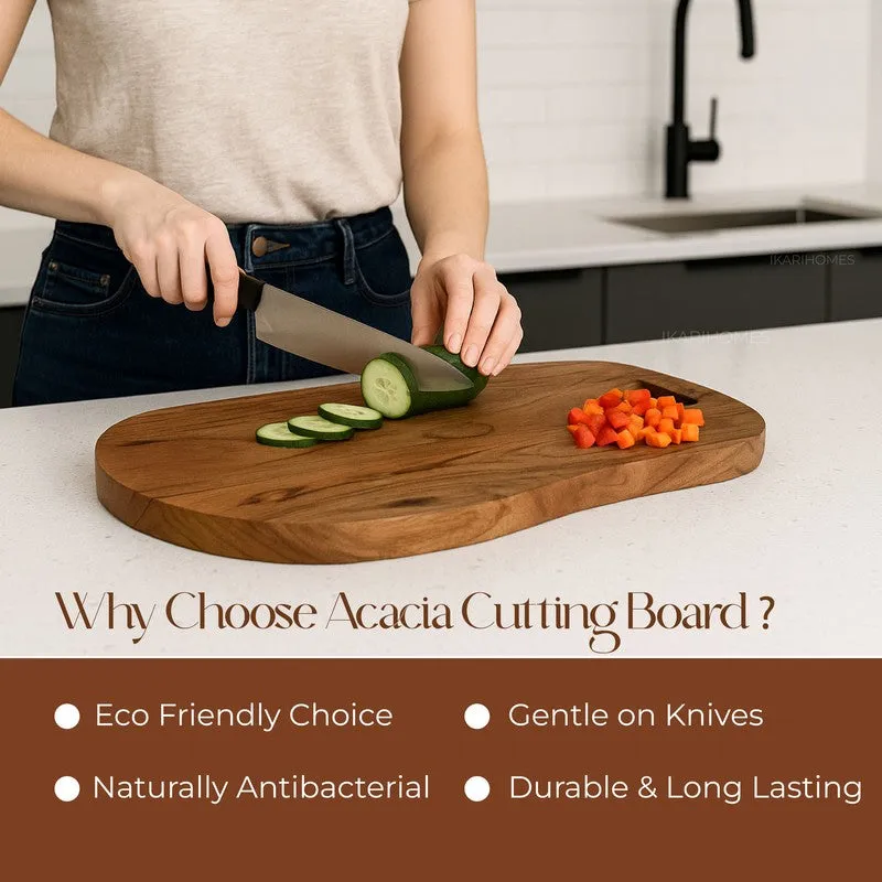 Corros Boho Acacia Wood Chopping Board media 9