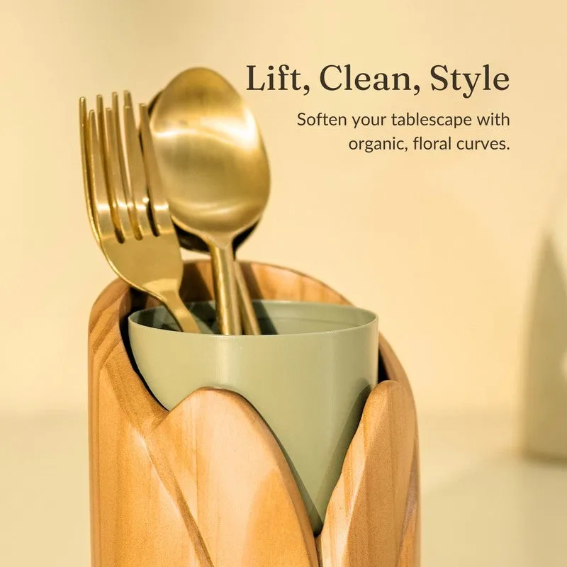 Tupli Wooden Cutlery Holder media 7
