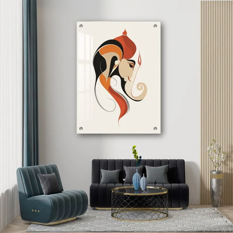 Divine Ganpati Presence Acrylic Wall Art media 6