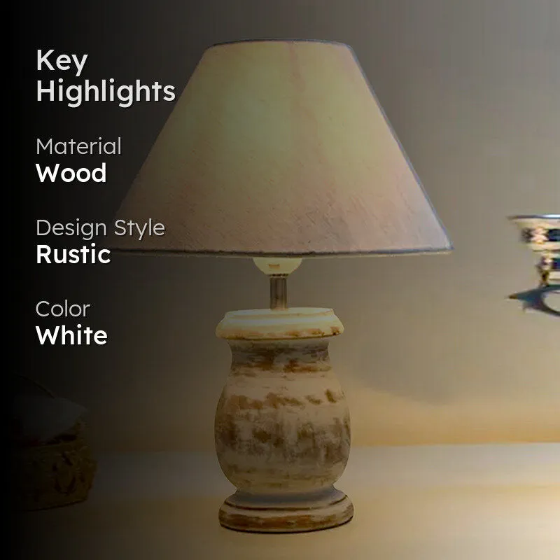 Aliora Wooden Table Lamp - White media 2