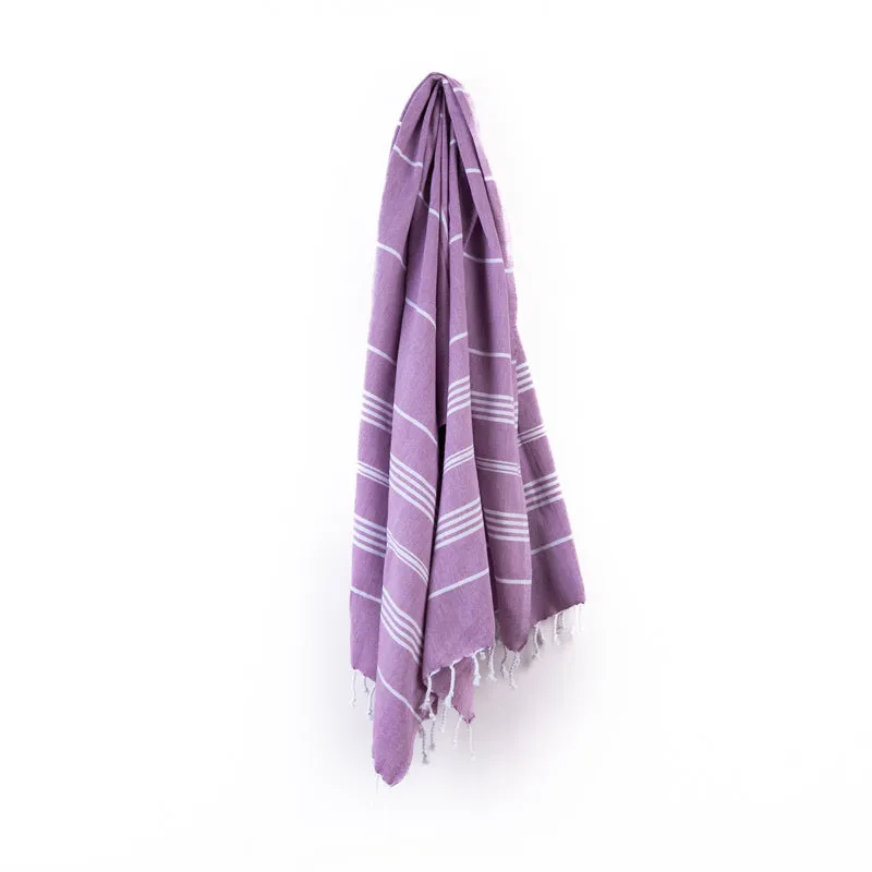Luxe Linen Bath Towel - Plum media 4