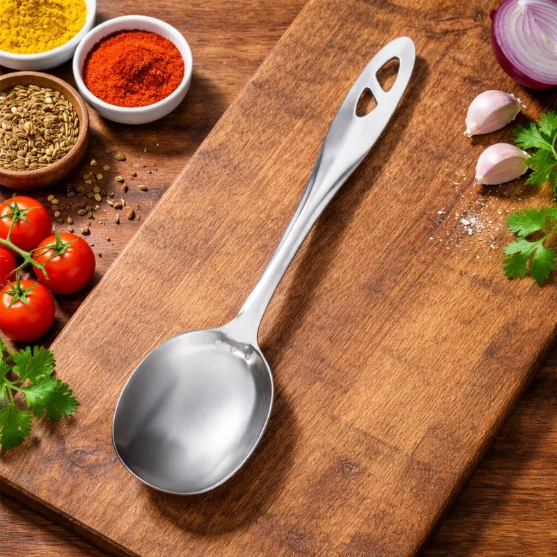 Solid Stainless Steel Serving Spoon - 35 CM media 5