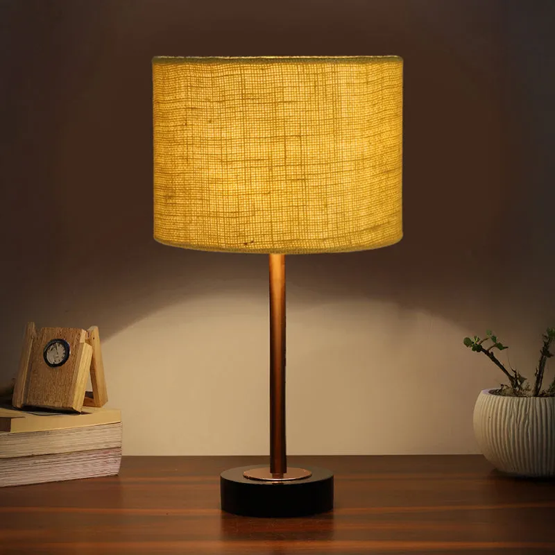 Sienna I Rodin Wooden Table Lamp - Yellow,Copper,Black media 1