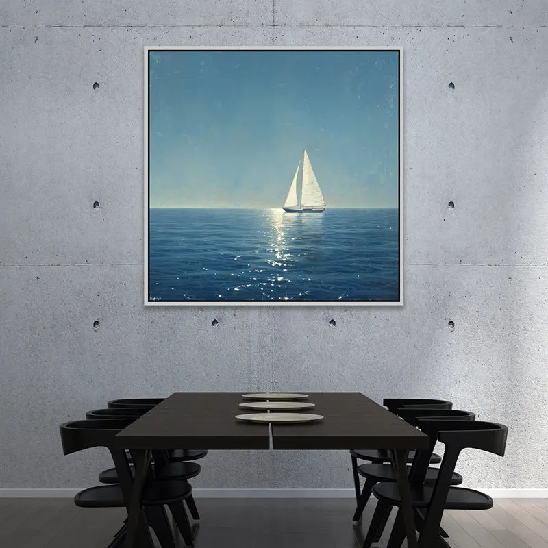 Summer Sails II Canvas Wall Art With Frame media 4