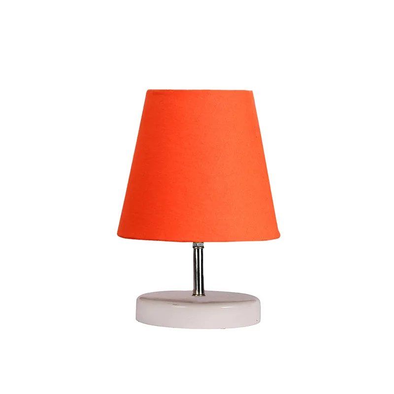Vero Fabric Table Lamp - Orange,White media 3