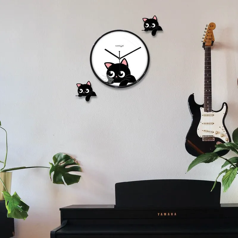 Meow Tick Wall Clock media 4