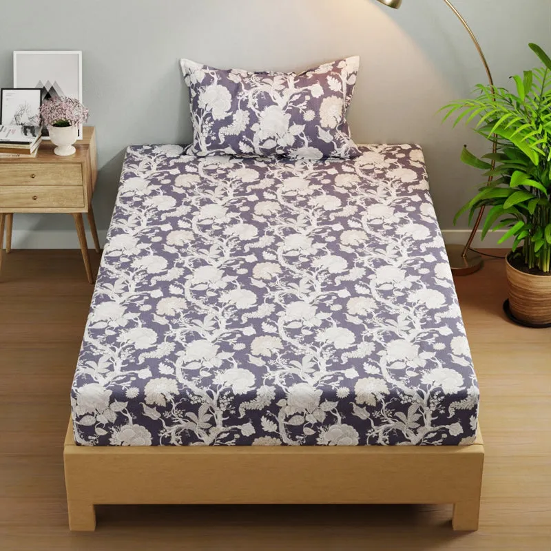 Garden Bloom Microfiber Bedsheet - 140 GSM media 1