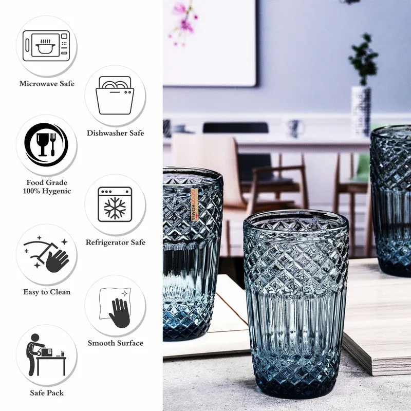 Glass Drinking Glasses (380 mL Each) - Set Of Six media 5