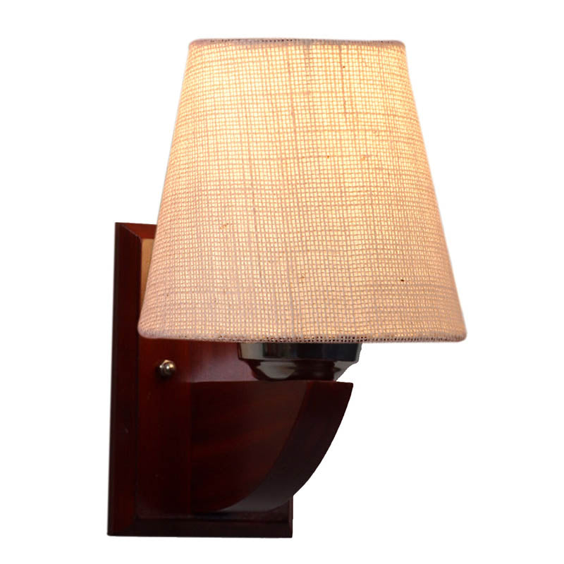 Whimsy Snow Conical Wooden Wall Lamp image 4