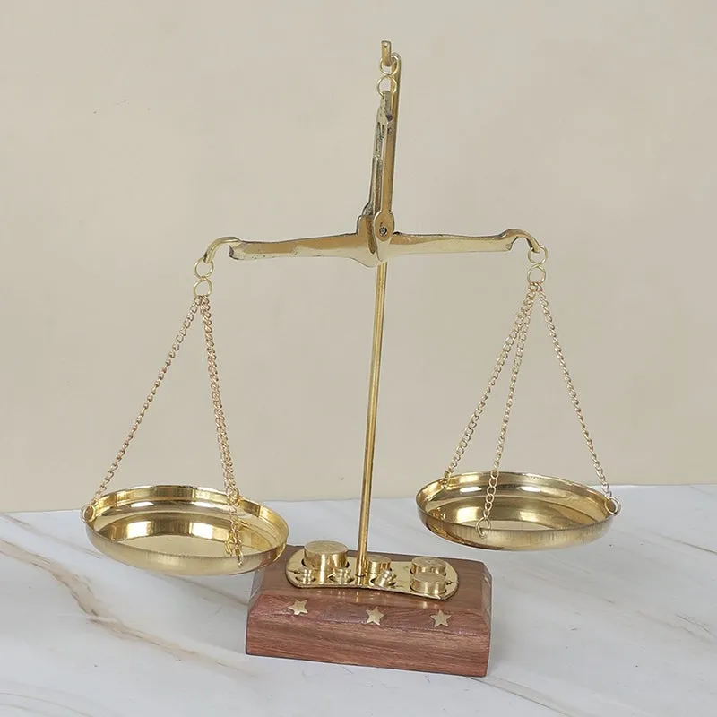 Vintage Scales Brass Showpiece media 5