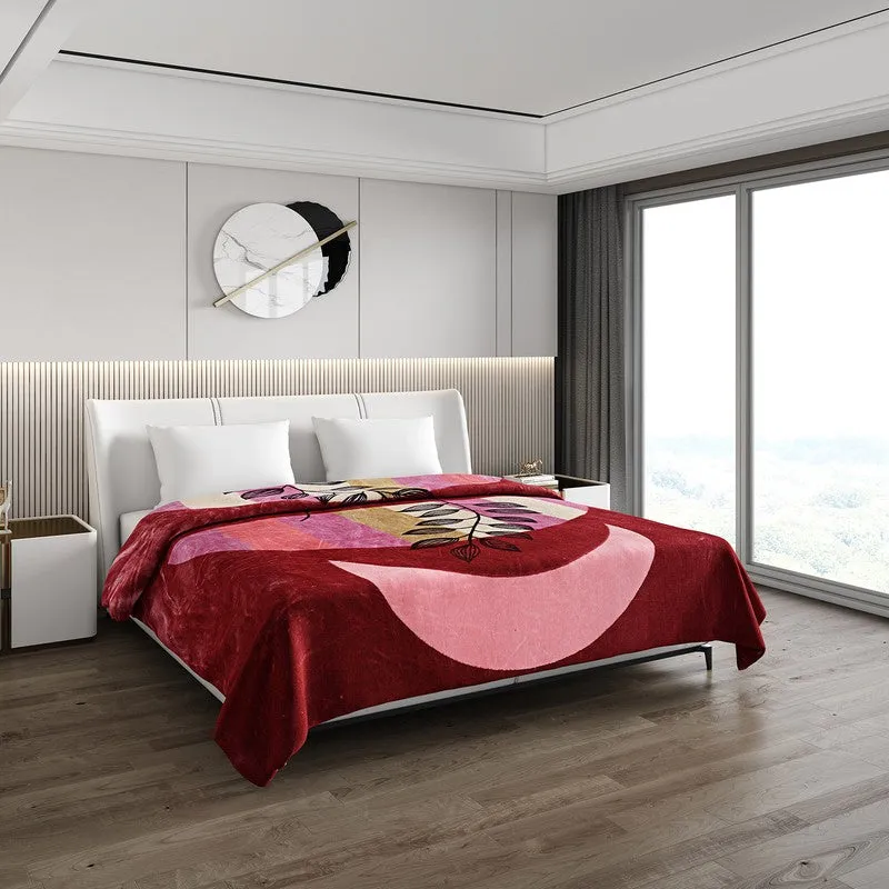 Monte Carlo Crimson Blossom Blanket - 1000 GSM media 1