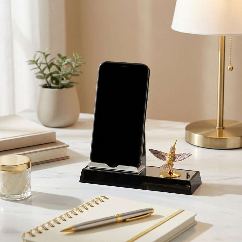 Shadowline Humming 24K Gold Plated Mild Steel Desk Organiser