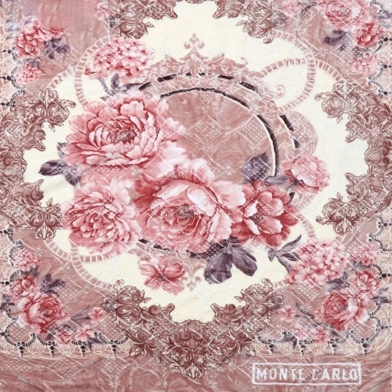 Monte Carlo Blush Blossom Blanket (Pink) - 1000 GSM media 7