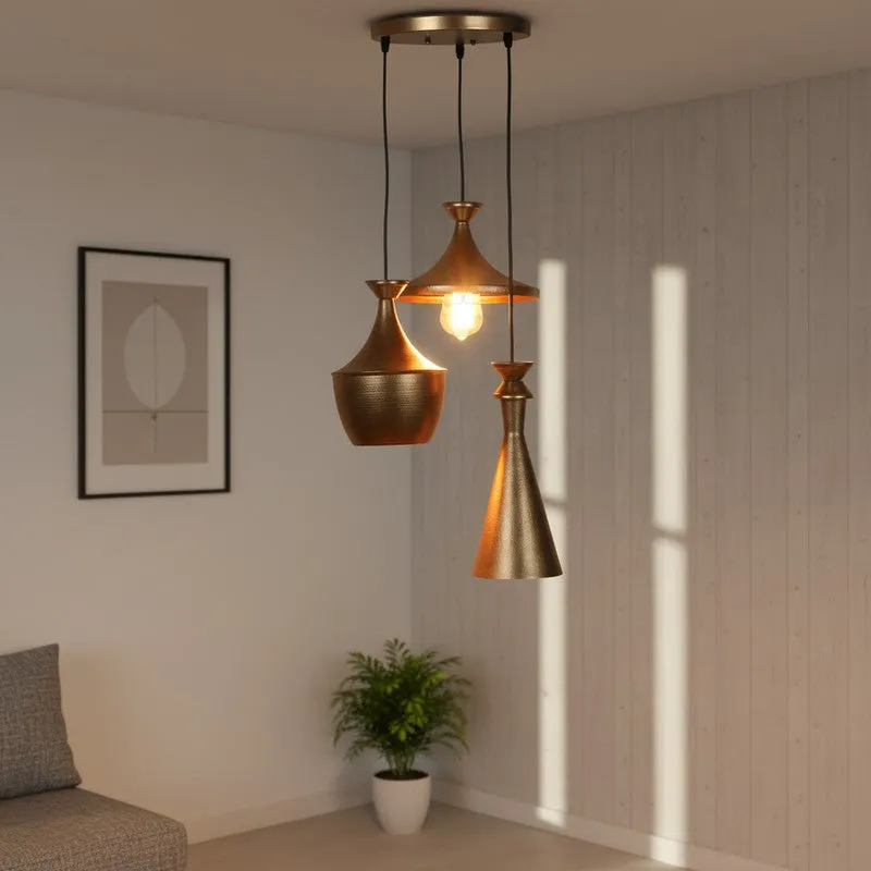 Royal Trio Iron Ceiling Lamp media 1