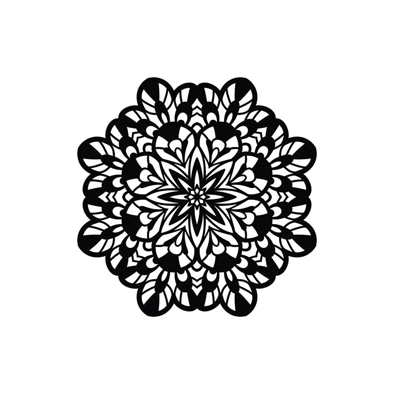 Manva Mandala Black Iron Wall Accent media 3