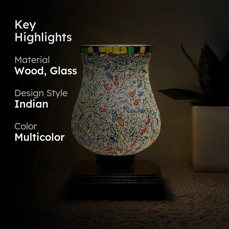 Lumira Mosaic Glass Table Lamp - Multicolor media 2