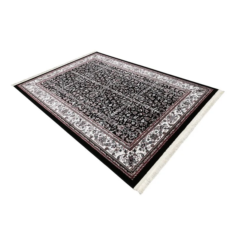 Noorvan Art Silk Carpet - Black media 4