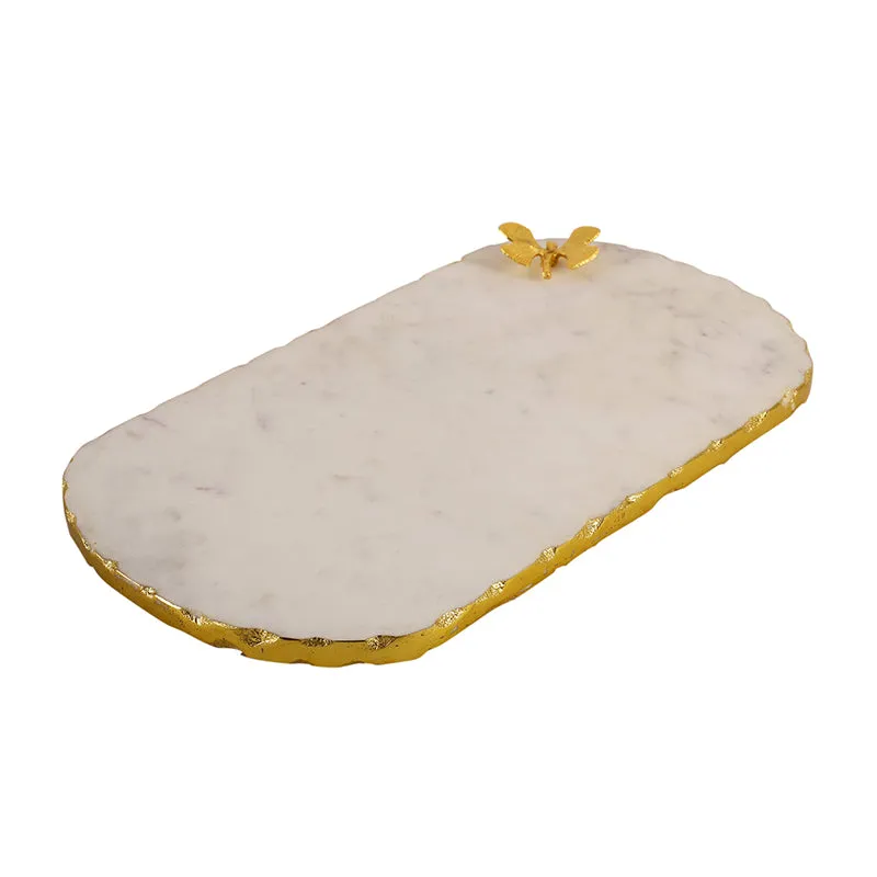 Scotia Mariposa Oval Marble Platter - 5