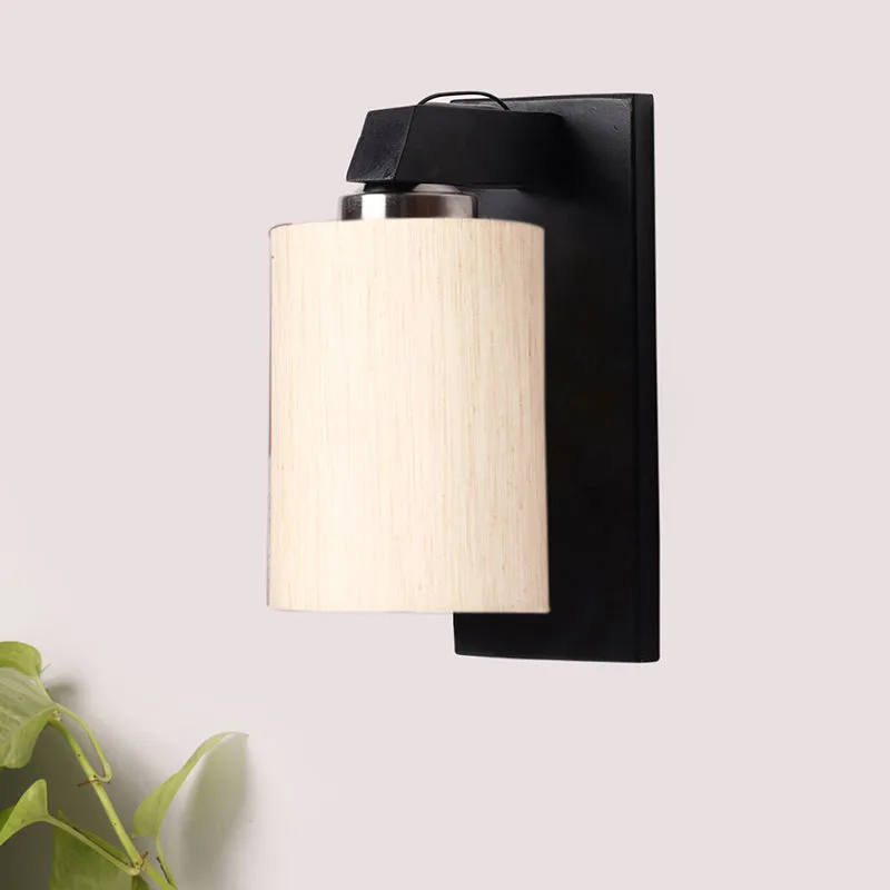 Eyrie Wooden Wall Lamp - Beige media 3