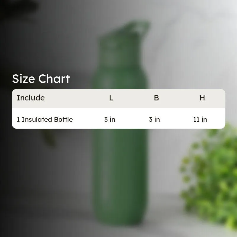 Drinko Fantasia Hot & Cold Thermos Water Bottle (Green) - 630 mL media 6