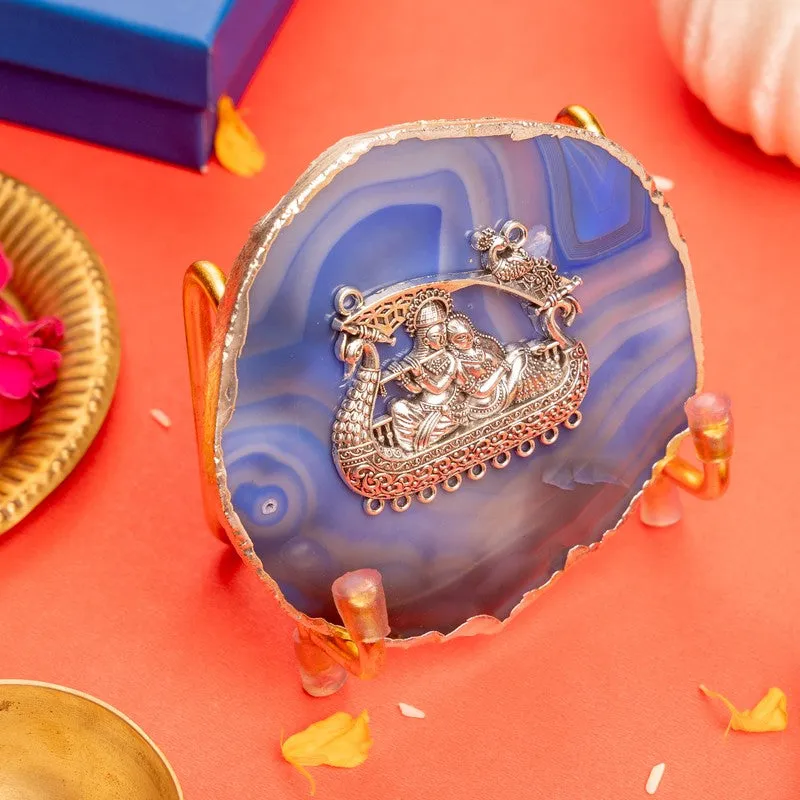 Divine Harmony Radha Krishna Showpiece media 3