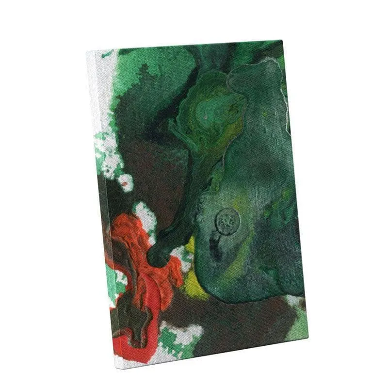 Basil Green Abstract Art Canvas Wall Painting - Gallery Wrap media 3