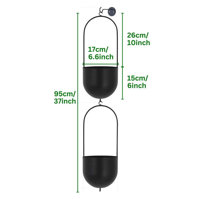 Zaira Hanging Planter - Set Of Two media 9