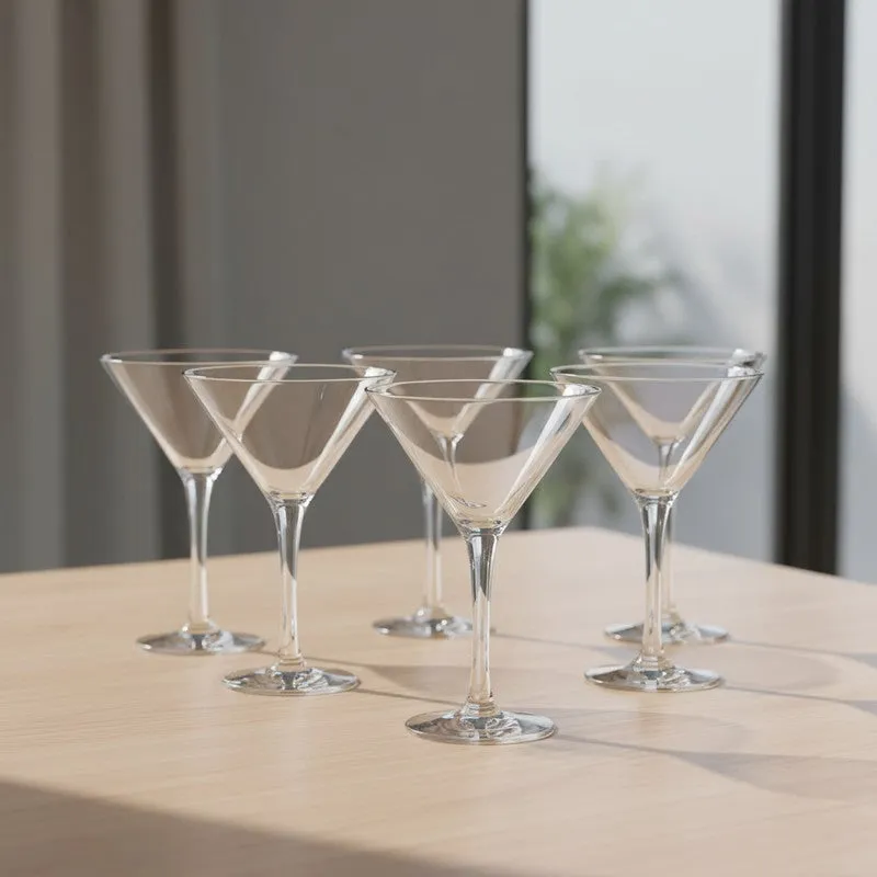 Martini Cocktail Glass (190 mL Each) - Set Of Six media 1