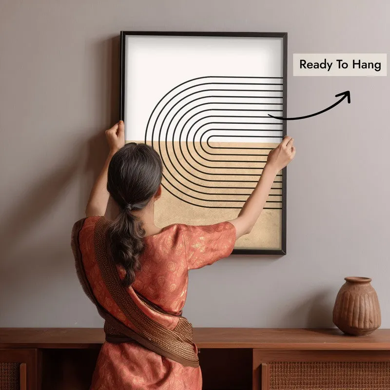 Calm Compositions Canvas Wall Painting With Black Frame media 6