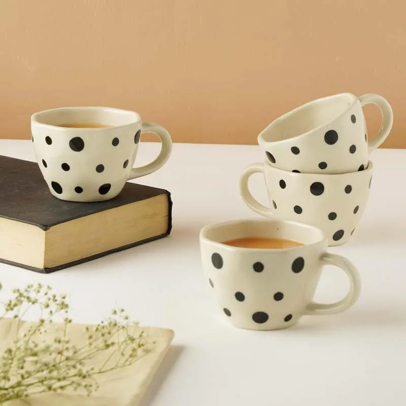 Big Ceramic Tea Cup (210 mL Each) - Set of Four media 1