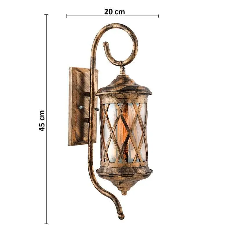 Adiah Glass & Metal Wall Lamp media 6