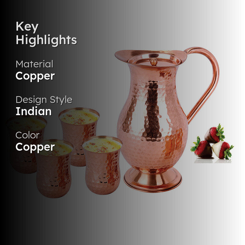 Yory Jug with Glasses -  Five Piece Set media 2
