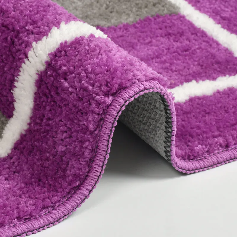 Zerix Cotton Bath Mat - Purple media 6