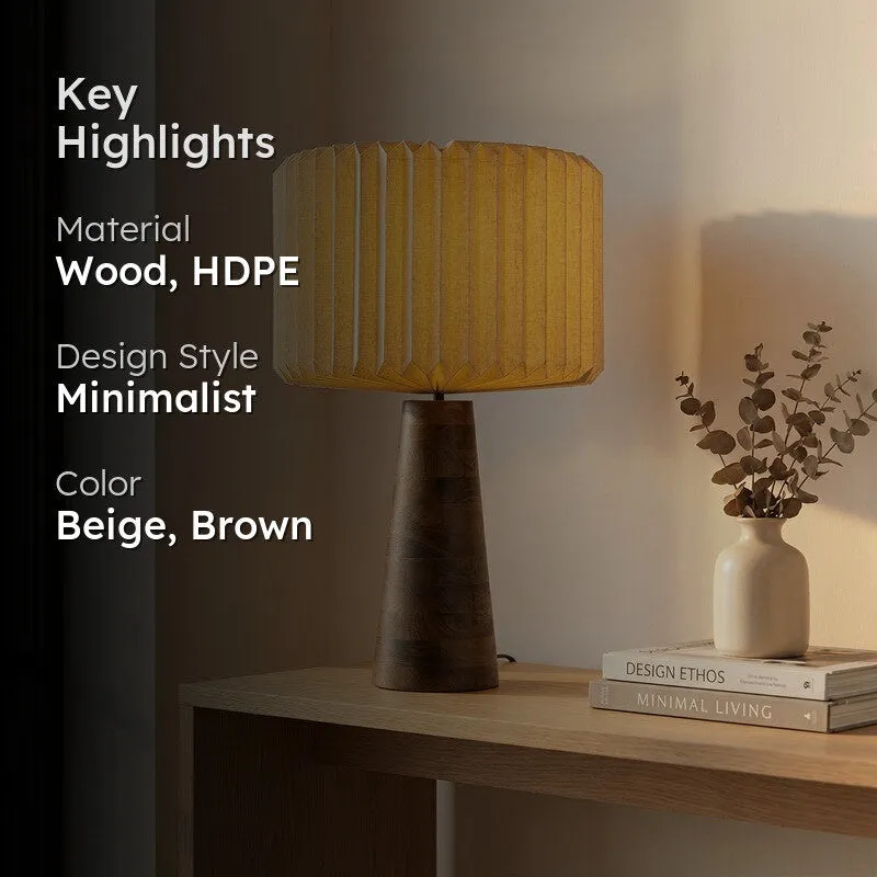 Fig Living Hikari Wooden Table Lamp - Beige media 2