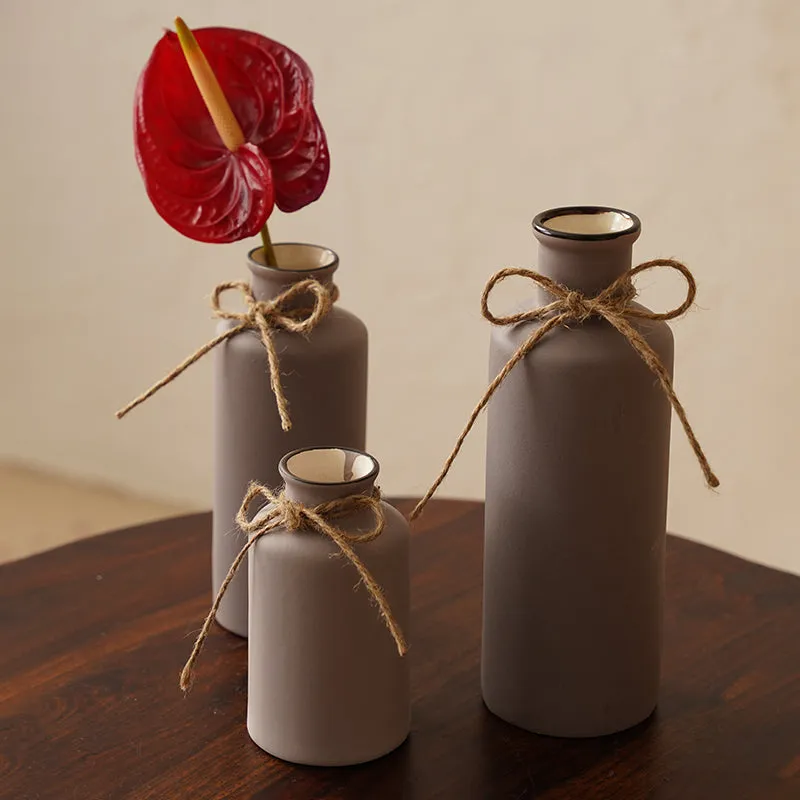 Alnira Bottle Vase (Grey) - Set Of Three media 3