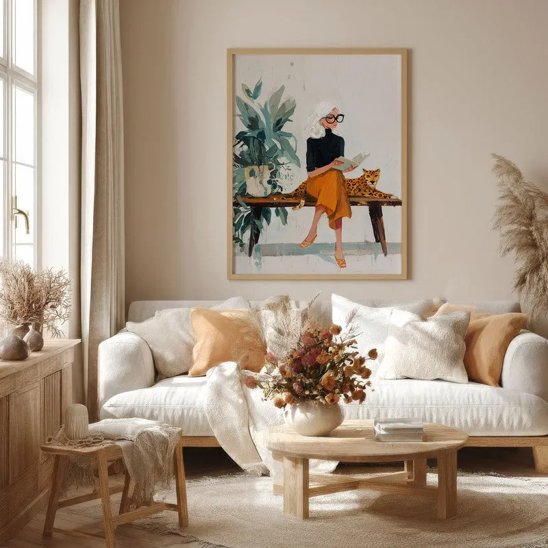 Jungle Journey Canvas Wall Painting - Brown Frame media 4