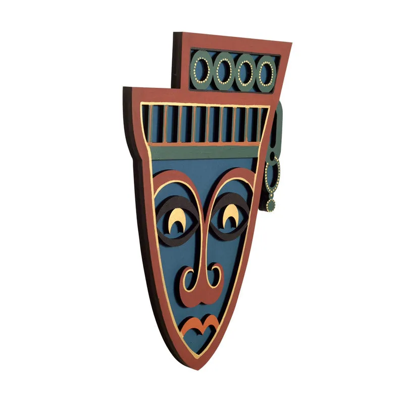 Indrachap Mask Wooden Wall Accent media 4