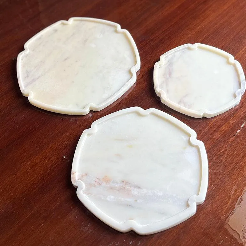 Sorella Hexagon Marble Platter - Set of Three media 1