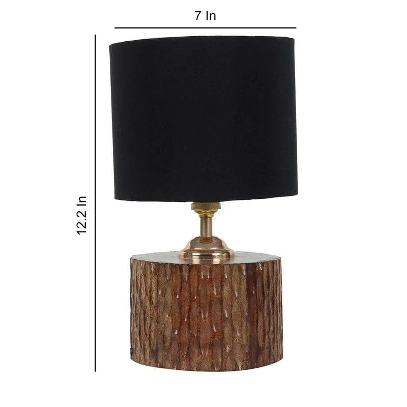 Blace Dori Fabric Table Lamp - Black,Brown media 5
