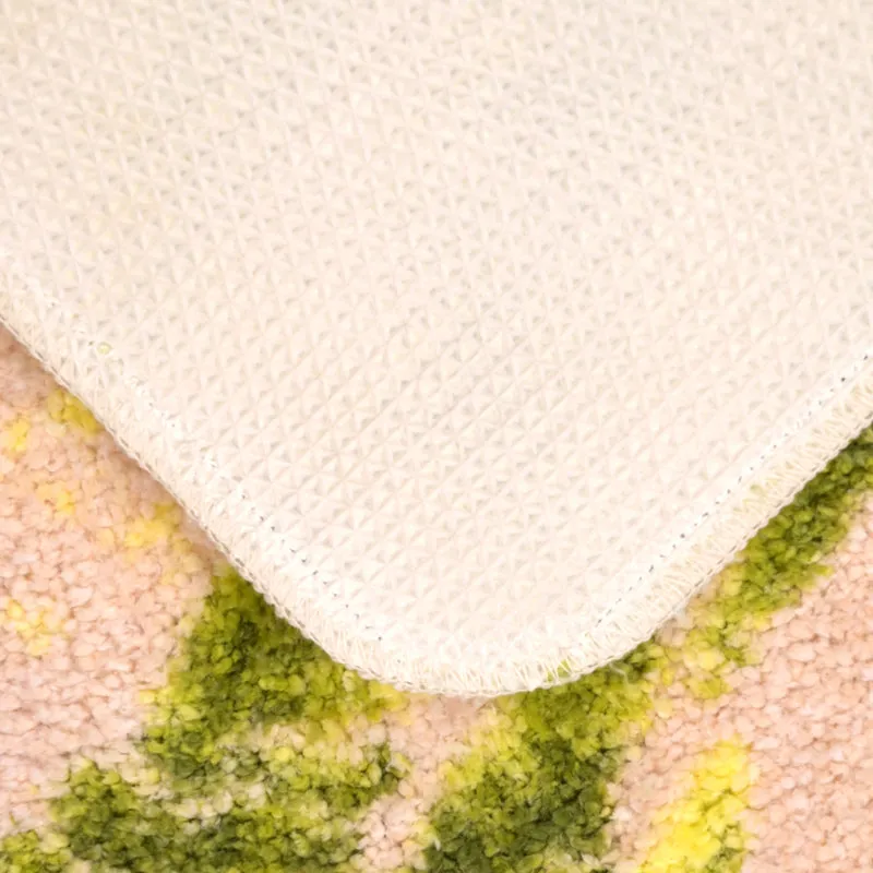 Saral Home Cedar Anti-Skid Bathmat (Beige) - Two Piece Set media 4