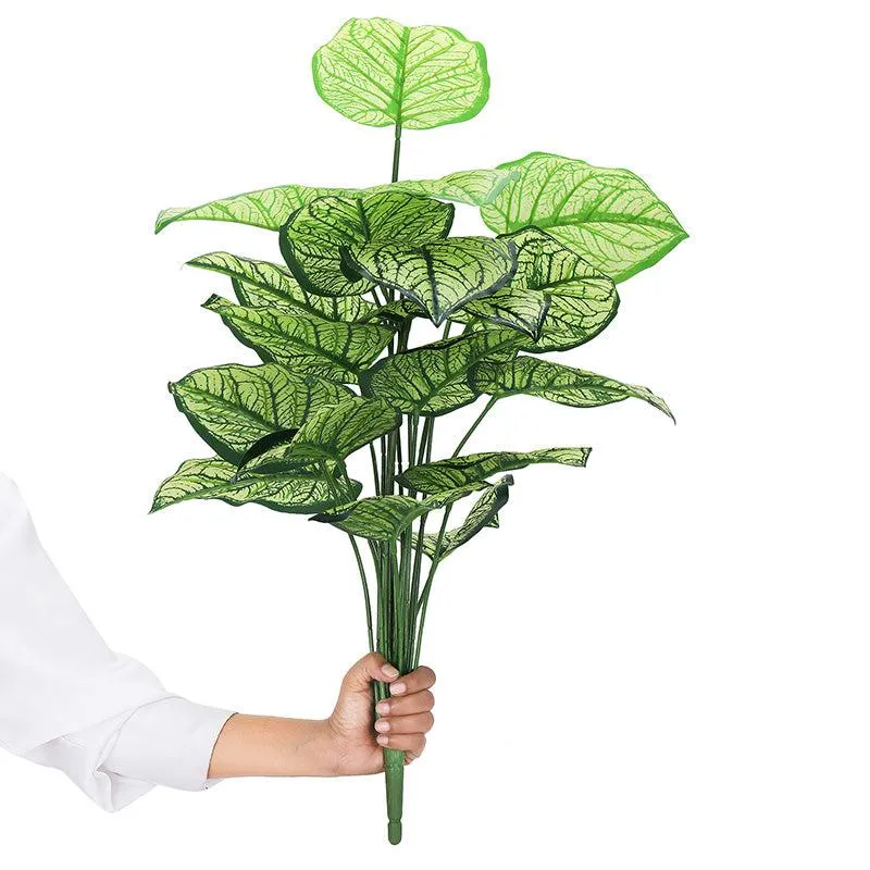 Faux Botanic White Caladium Plant - 2 Feet media 5