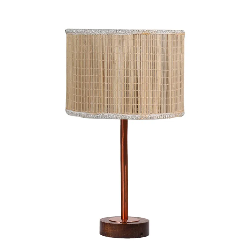 Bambou Rodin Wooden Table Lamp - Beige,Copper,Brown media 4