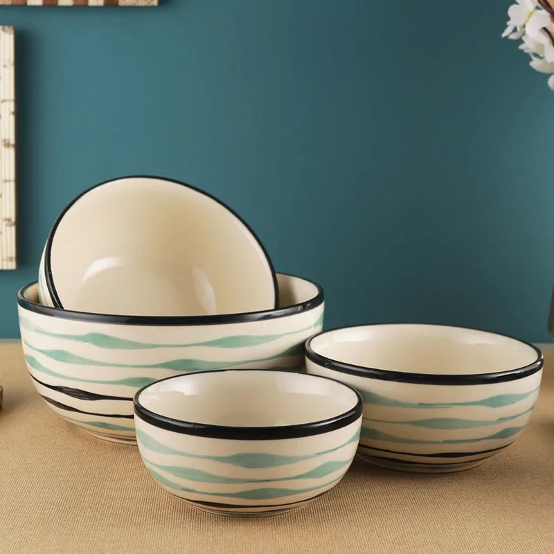 Sitara Serving Bowl (1L/750 mL/500 mL/350 mL) - Set Of Four media 1