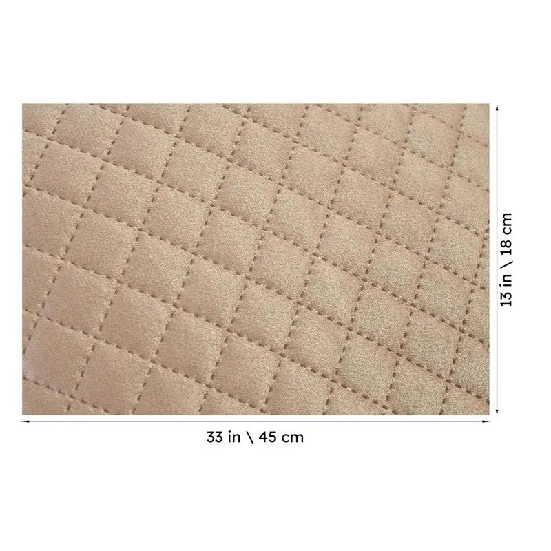 Osric Velvet Quilted Placemat (Beige) - Set Of Six media 8
