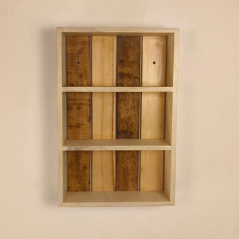 Samurack Wooden Kitchen Storage Wall Shelf media 5