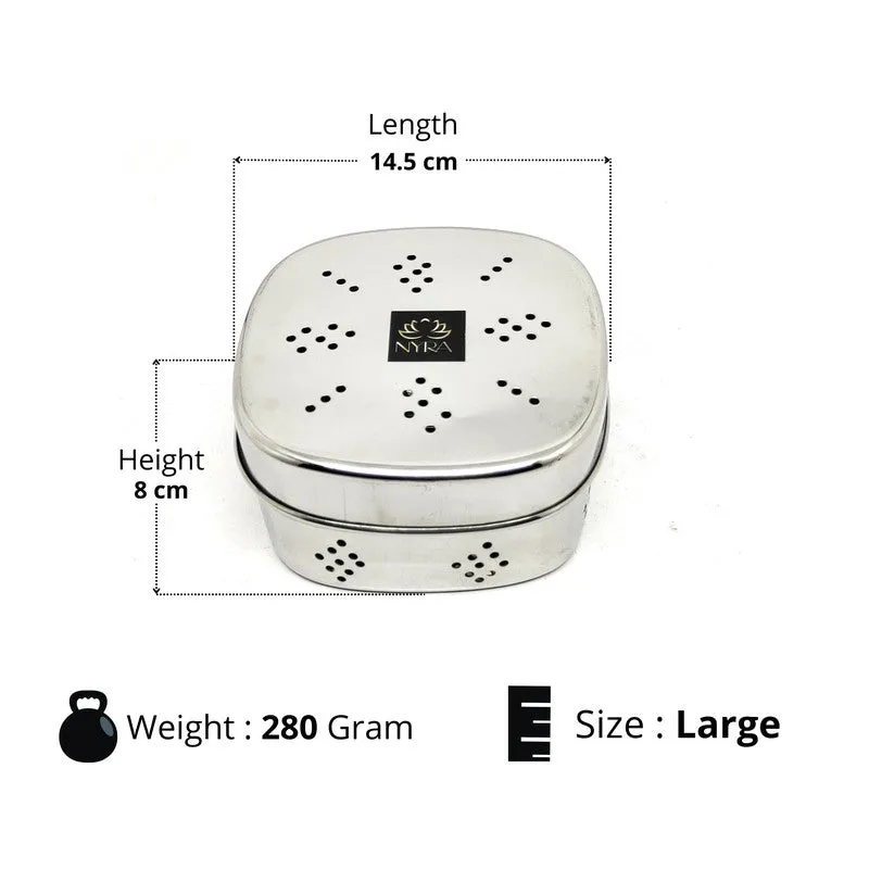 Crest Silver Stainless Steel Storage Container media 8