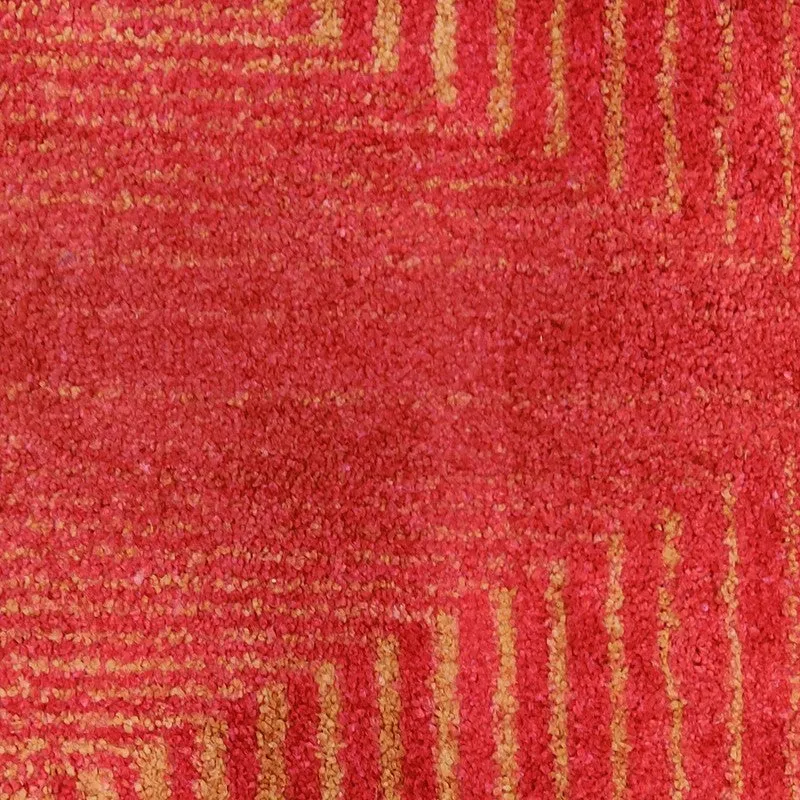 Grivon Abstract Micro Fiber Area Rug - Red,Beige media 4