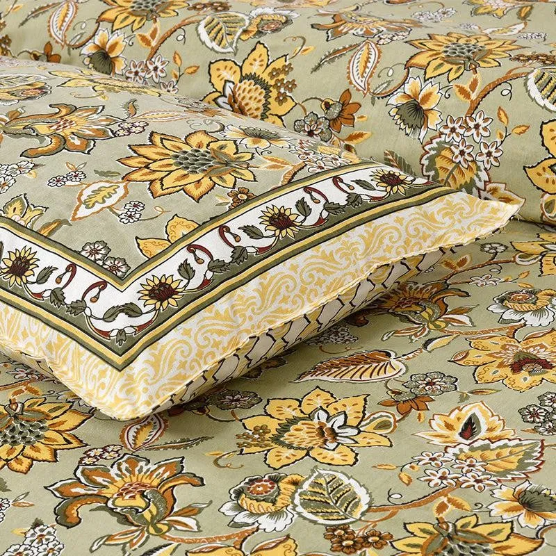 Roomitaa Printed Cotton Bedsheet (Green) - 160 TC media 4