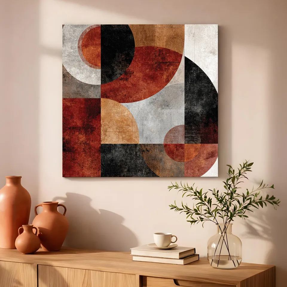 GeoAbstra Canvas Wall Art media 8