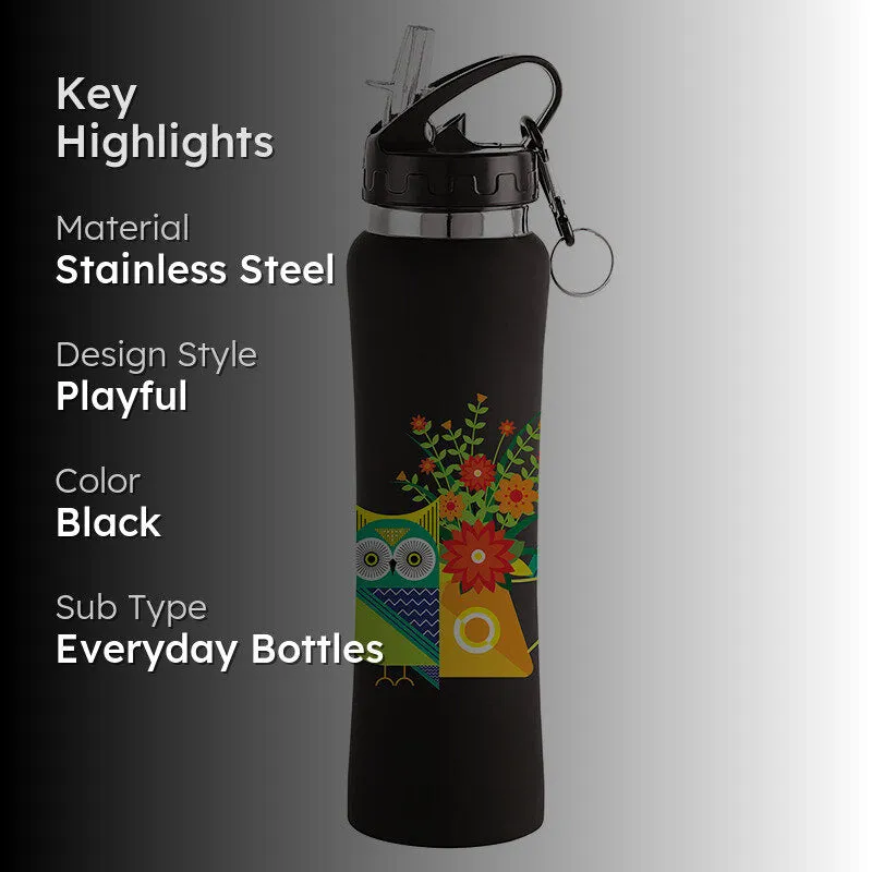 Owlery Art Sipper Water Bottle - 750 mL media 2